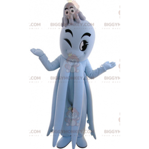 Giant Blue Octopus BIGGYMONKEY™ Mascot Costume. Octopus