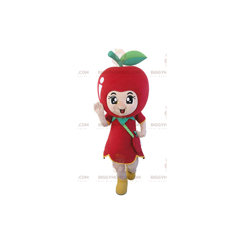 Giant Red Apple BIGGYMONKEY™ Mascot Costume. Fruit BIGGYMONKEY™
