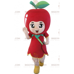 Giant Red Apple BIGGYMONKEY™ Maskotdräkt. Frukt BIGGYMONKEY™ maskotdräkt - Frukt maskot - BIGGYMONKEY_05175 - BiggyMonkey.com