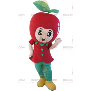 Costume da mascotte BIGGYMONKEY™ della mela rossa gigante.