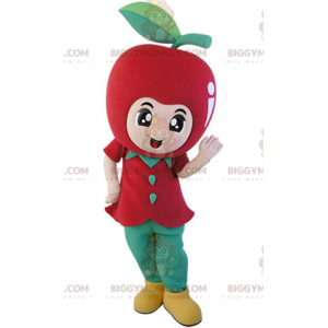 Giant Red Apple BIGGYMONKEY™ Mascot Costume. Fruit BIGGYMONKEY™