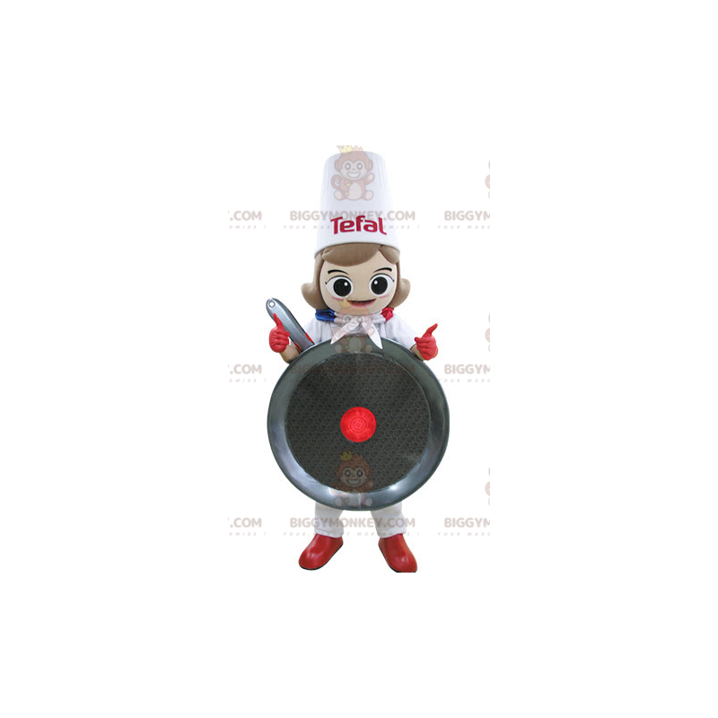 Kokken Giant Skillet BIGGYMONKEY™ maskotkostyme - Maskotter for menn - BIGGYMONKEY_05179 - BiggyMonkey.com