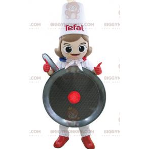 Kokken Giant Skillet BIGGYMONKEY™ maskotkostyme - Maskotter for menn - BIGGYMONKEY_05179 - BiggyMonkey.com