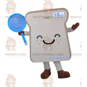 Giant Smiling Bread Slice BIGGYMONKEY™ Mascot Costume -
