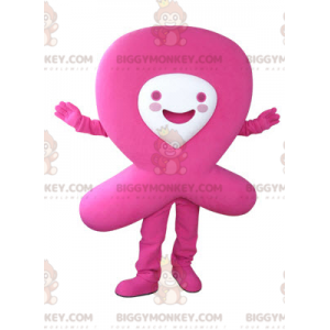 Pink Ribbon BIGGYMONKEY™ maskotkostume. Hjælper rødt bånd - Uklassificerede maskoter - BIGGYMONKEY_05186 - BiggyMonkey.com