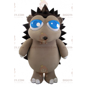 BIGGYMONKEY™ Costume da mascotte di riccio grigio e marrone con