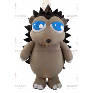 BIGGYMONKEY™ Mascot Costume of Gray and Brown Hedgehog with