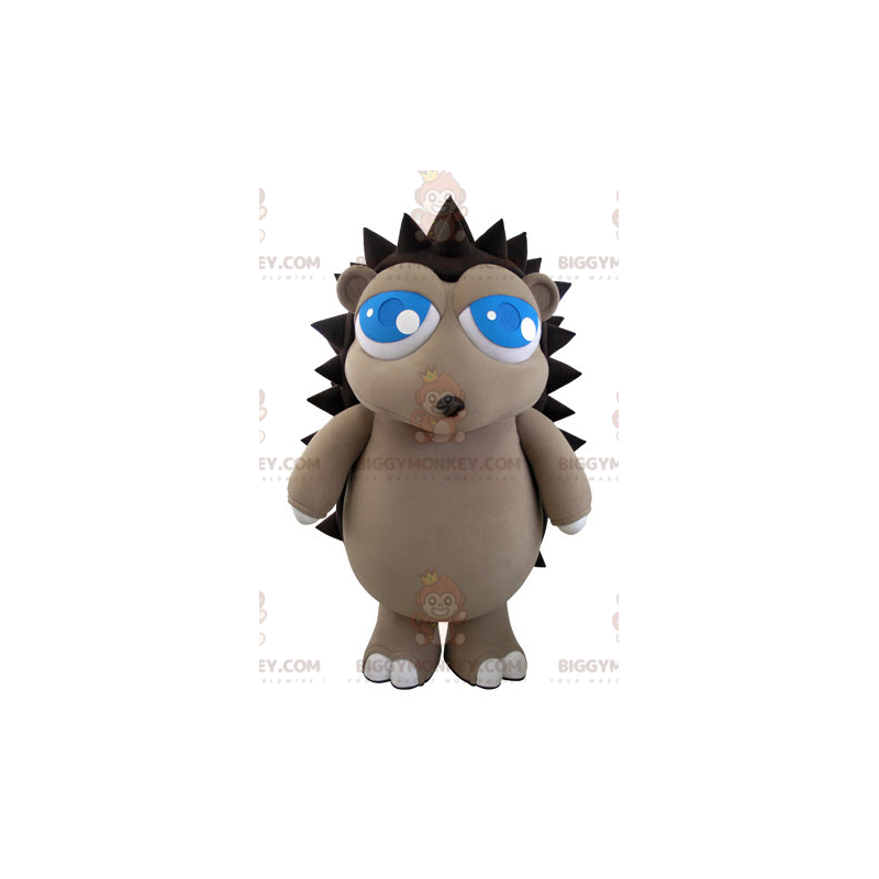 Costume de mascotte BIGGYMONKEY™ de hérisson gris et marron Costume de mascotte BIGGYMONKEY™ de hérisson gris et marron