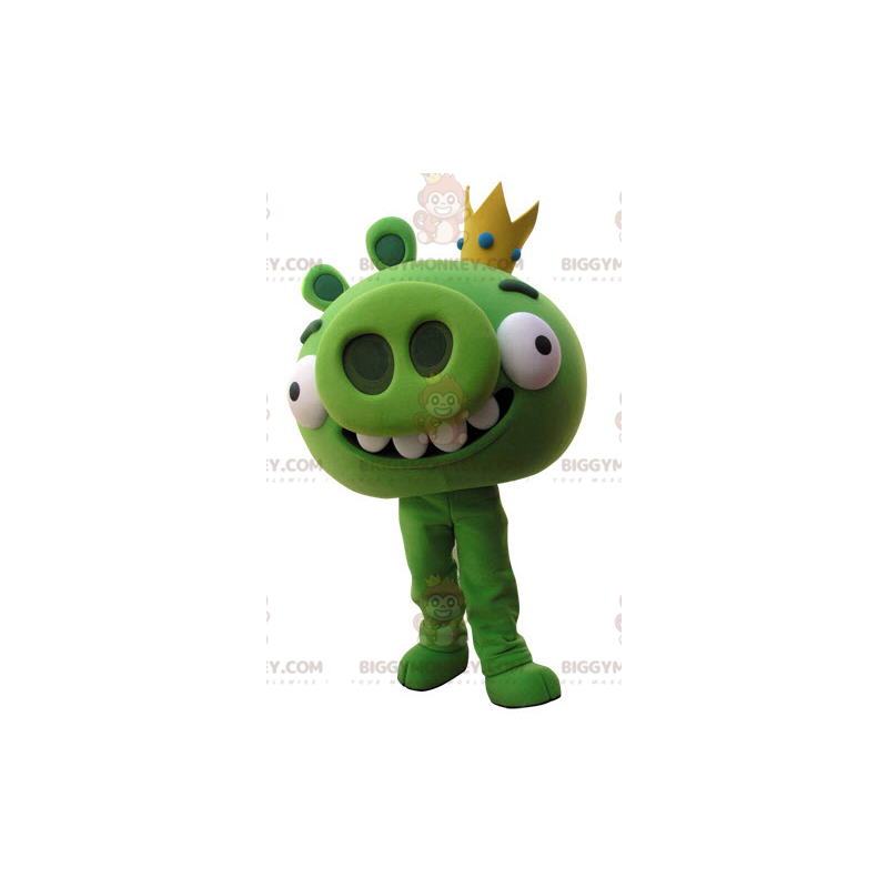 Fato de mascote BIGGYMONKEY™ Angry Birds. Traje de mascote de Porco Verde BIGGYMONKEY™ - Mascotes de porco - BiggyMonkey.com