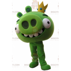 Fato de mascote BIGGYMONKEY™ Angry Birds. Traje de mascote de Porco Verde BIGGYMONKEY™ - Mascotes de porco - BiggyMonkey.com