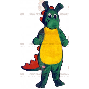Green Red and Yellow Crocodile BIGGYMONKEY™ Mascot Costume -