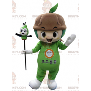 Disfraz de mascota BIGGYMONKEY™ Planta verde con tierra -