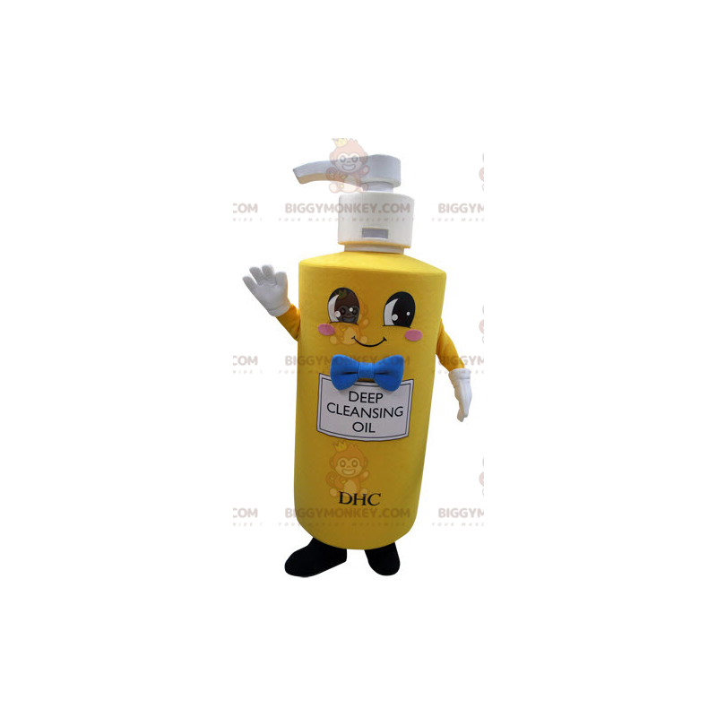 BIGGYMONKEY™ Yellow Soap Bottle Mascot Costume. Soap