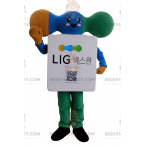 Kostým maskota pro elektronickou součástku modemu BIGGYMONKEY™