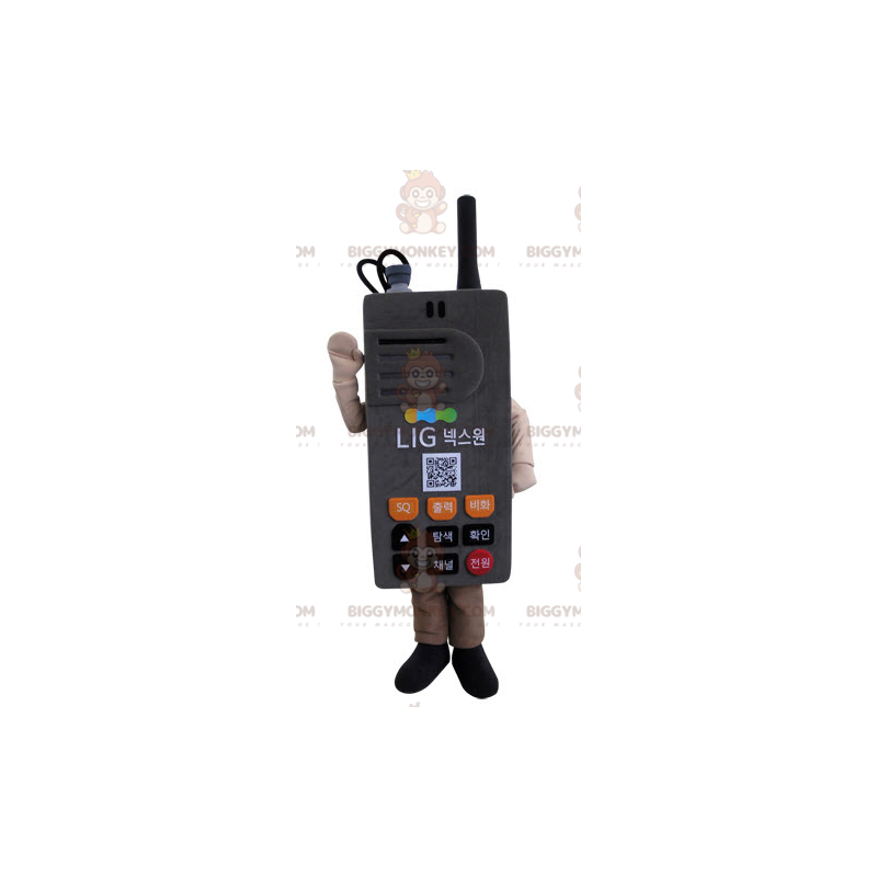 Kostium maskotka gigantyczny szary telefon Walkie Talkie Kostium maskotka gigantyczny szary telefon Walkie Talkie