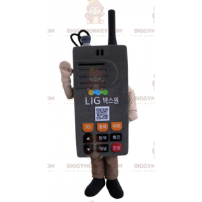 Giant grå telefon walkie talkie BIGGYMONKEY™ maskotkostyme - Telefonmasker - BIGGYMONKEY_05211 - BiggyMonkey.com