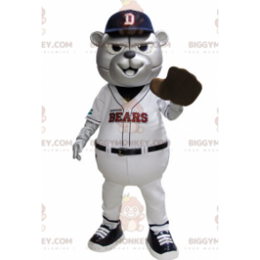 BIGGYMONKEY™ Costume da mascotte dell'orso grizzly in abito da