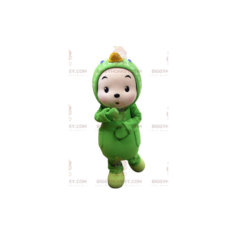 Groene eend BIGGYMONKEY™ mascottekostuum voor kinderen -