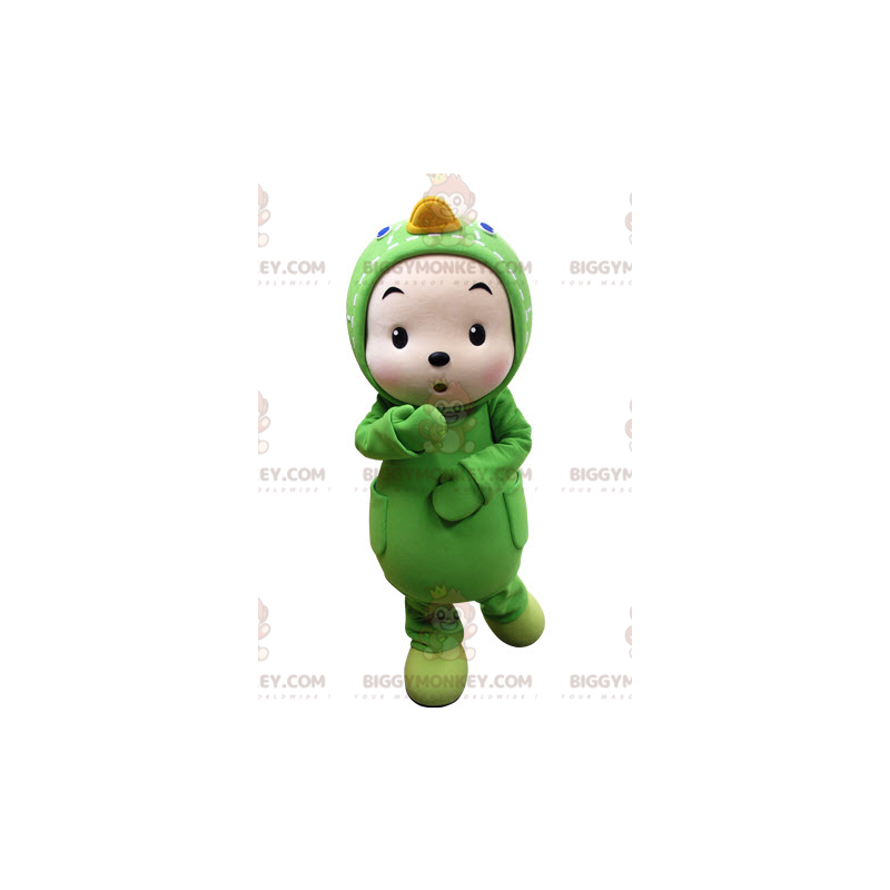 Green Duck Child BIGGYMONKEY™ maskotkostyme - Ender maskot - BIGGYMONKEY_05223 - BiggyMonkey.com