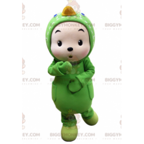 Fantasia de mascote de criança de pato verde BIGGYMONKEY™ –