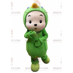 Green Duck Child BIGGYMONKEY™ maskotkostyme - Ender maskot - BIGGYMONKEY_05223 - BiggyMonkey.com