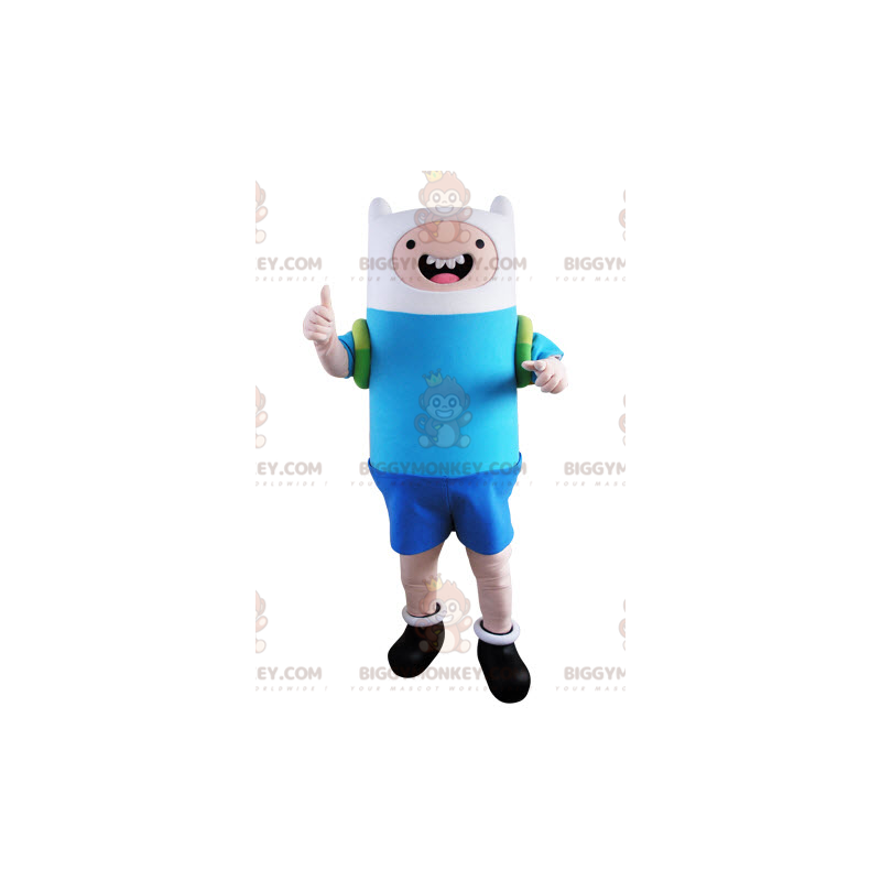 BIGGYMONKEY™ mascottekostuum blauw en wit voor jongens - BIGGYMONKEY™ mascottekostuum blauw en wit voor jongens -