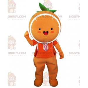 Costume de mascotte BIGGYMONKEY™ d'orange géante. Costume de