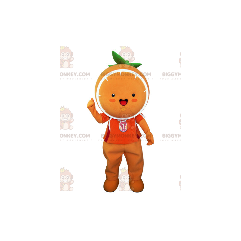 Giant Orange BIGGYMONKEY™ Mascot Costume. Tangerine Giant Orange BIGGYMONKEY™ Mascot Costume. Tangerine