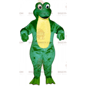 Στολή μασκότ BIGGYMONKEY™ Green and Yellow Frog -