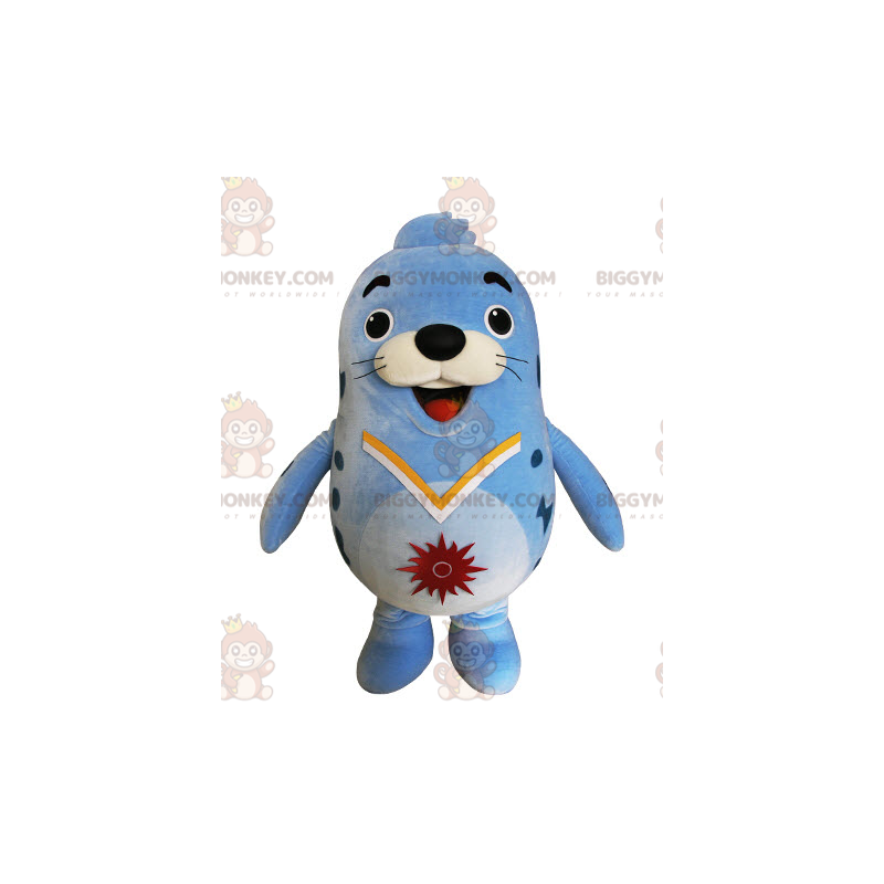 Costume da mascotte BIGGYMONKEY™ con foca paffuta divertente - Costume da mascotte BIGGYMONKEY™ con foca paffuta divertente -