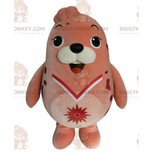BIGGYMONKEY™ Mollig en grappig zegel roze zeeleeuw