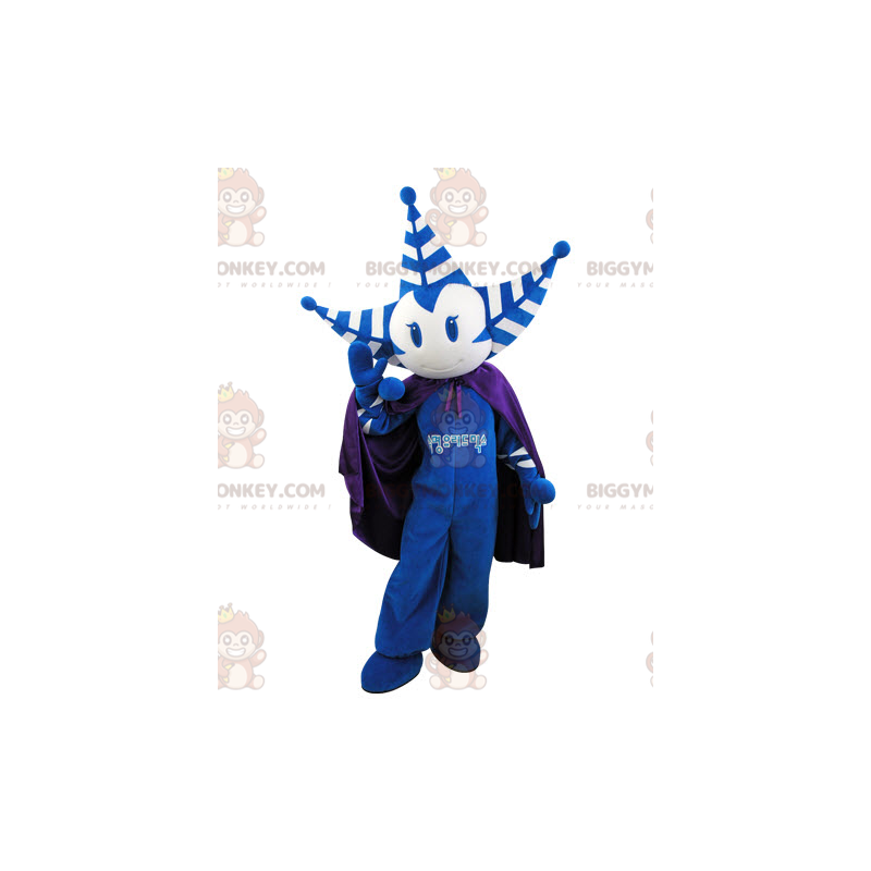 Snögubbe BIGGYMONKEY™ maskotdräkt med stjärnhuvud - BiggyMonkey Snögubbe BIGGYMONKEY™ maskotdräkt med stjärnhuvud - BiggyMonkey