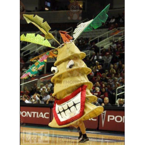 Costume da mascotte Giant Yellow Swirl Tree BIGGYMONKEY™ -