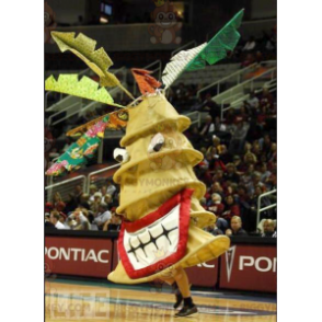 Traje de mascote gigante de árvore amarela BIGGYMONKEY™ - Mascotes de plantas - BIGGYMONKEY_0666 - BiggyMonkey.com