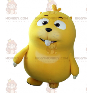 Bonito disfraz de mascota BIGGYMONKEY™ de topo amarillo