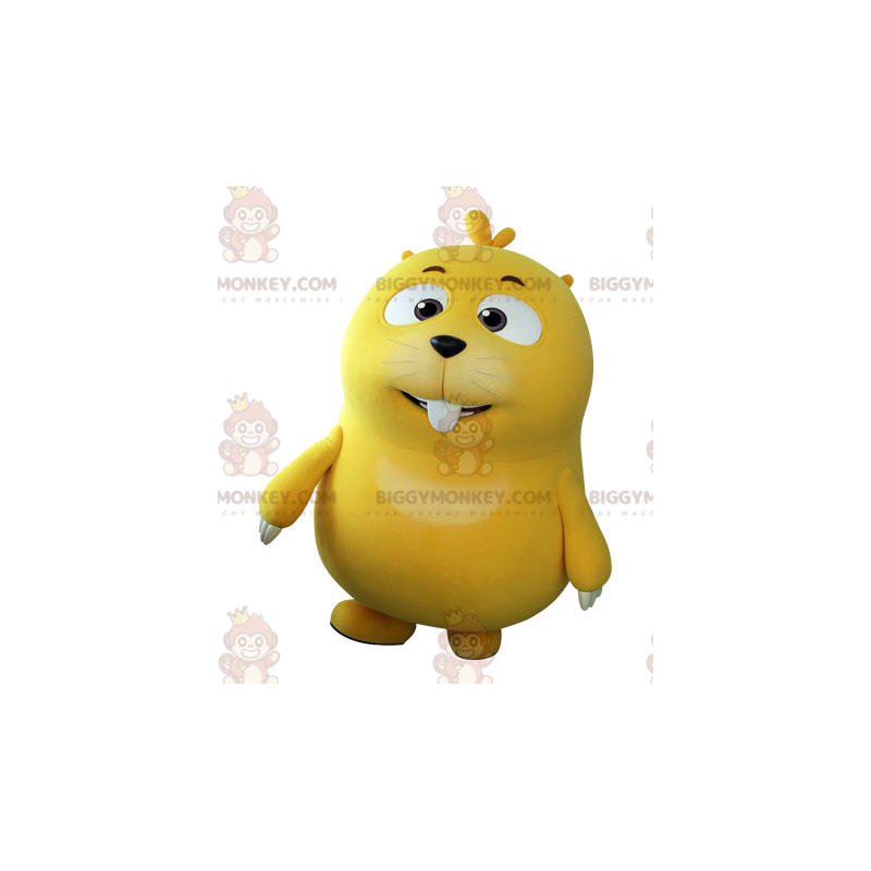 Simpatico costume da mascotte BIGGYMONKEY™ da talpa gialla Simpatico costume da mascotte BIGGYMONKEY™ da talpa gialla