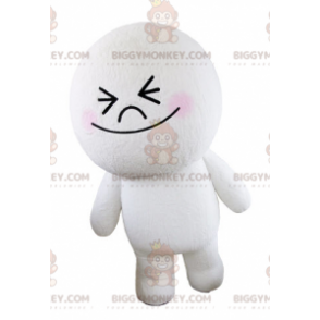 BIGGYMONKEY™ store runde søde hvide mands maskotkostume -