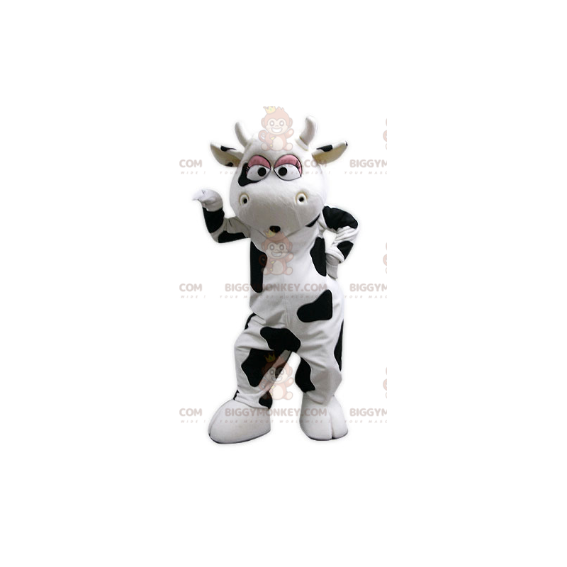 Black and White Giant Cow BIGGYMONKEY™ Mascot Costume - Black and White Giant Cow BIGGYMONKEY™ Mascot Costume -