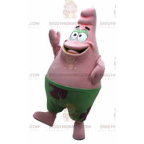 Στολή μασκότ του BIGGYMONKEY™ Patrick Starfish Ροζ Μπομπ Σφουγγαράκης - Μασκότ διάσημων χαρακτήρων - BiggyMonkey.com