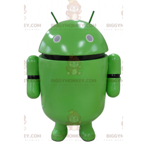 Green Robot BIGGYMONKEY™ Mascot Costume. BIGGYMONKEY™ Android