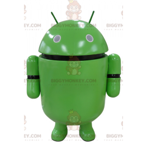 Grüner Roboter BIGGYMONKEY™ Maskottchenkostüm. BIGGYMONKEY™