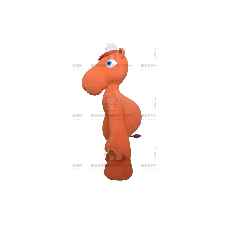 Orange kamel med blå ögon BIGGYMONKEY™ maskotdräkt - Orange kamel med blå ögon BIGGYMONKEY™ maskotdräkt -