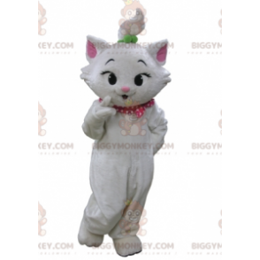 BIGGYMONKEY™ Marie-kittenmascottekostuum uit De Aristokatten - Mascottes beroemde mensen - BIGGYMONKEY_05283 - BiggyMonkey.com