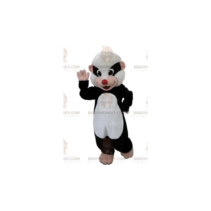 Black and White Polecat BIGGYMONKEY™ Mascot Costume. Raccoon Black and White Polecat BIGGYMONKEY™ Mascot Costume. Raccoon