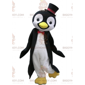 Black and White Penguin BIGGYMONKEY™ Mascot Costume with Top