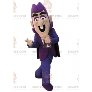 Purple Man BIGGYMONKEY™ maskotkostume klædt i lilla -