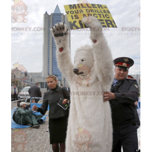 Witte beer ijsbeer BIGGYMONKEY™ mascottekostuum -