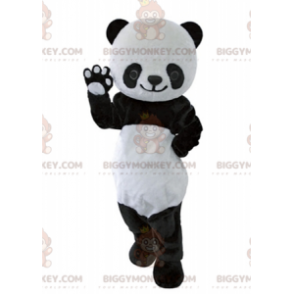Meget smuk og realistisk sort og hvid panda BIGGYMONKEY™ maskot