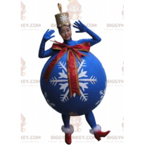 Costume da mascotte BIGGYMONKEY™ con la palla gigante blu