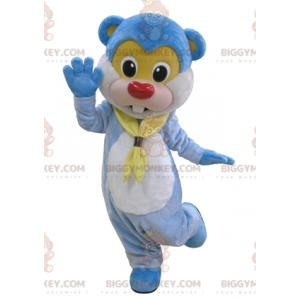 Cute Giant Beaver Blue Teddy BIGGYMONKEY™ Mascot Costume –